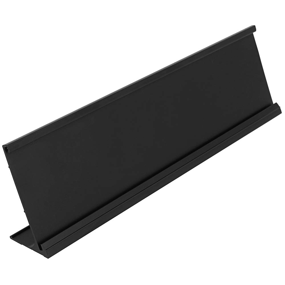 5 x 20 cm aluminiowy uchwyt na tabliczkę znamionową na biurko, zestaw 5 sztuk, uchwyt na znak na drzwi do biura biznesowego - czarny