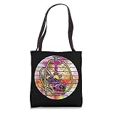 Hookah Shisha Smoking Pipe 420 Weed Retro Sunset Goth Skull Tote Bag