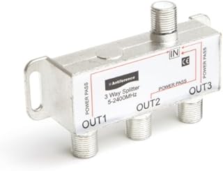Antiference AS03 3 Way F-Type Indoor TV Signal Splitter