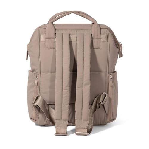Image of Baggallini, Womens, Chelsea Laptop Backpack, Moonrock Puff, One Size