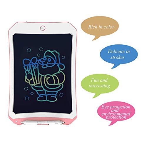 8.5 inch Writing &Drawing Board Doodle Board Toys for Kids, VNVDFLM Birthday Gift for 7-8Years Old Kids & Adults Color LCD Writing Tablet with Stylus Smart Paper for Drawing Writer (Pink01)