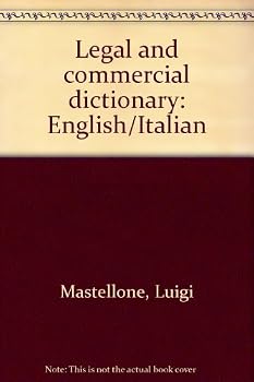 Unknown Binding Legal and commercial dictionary: English/Italian Book