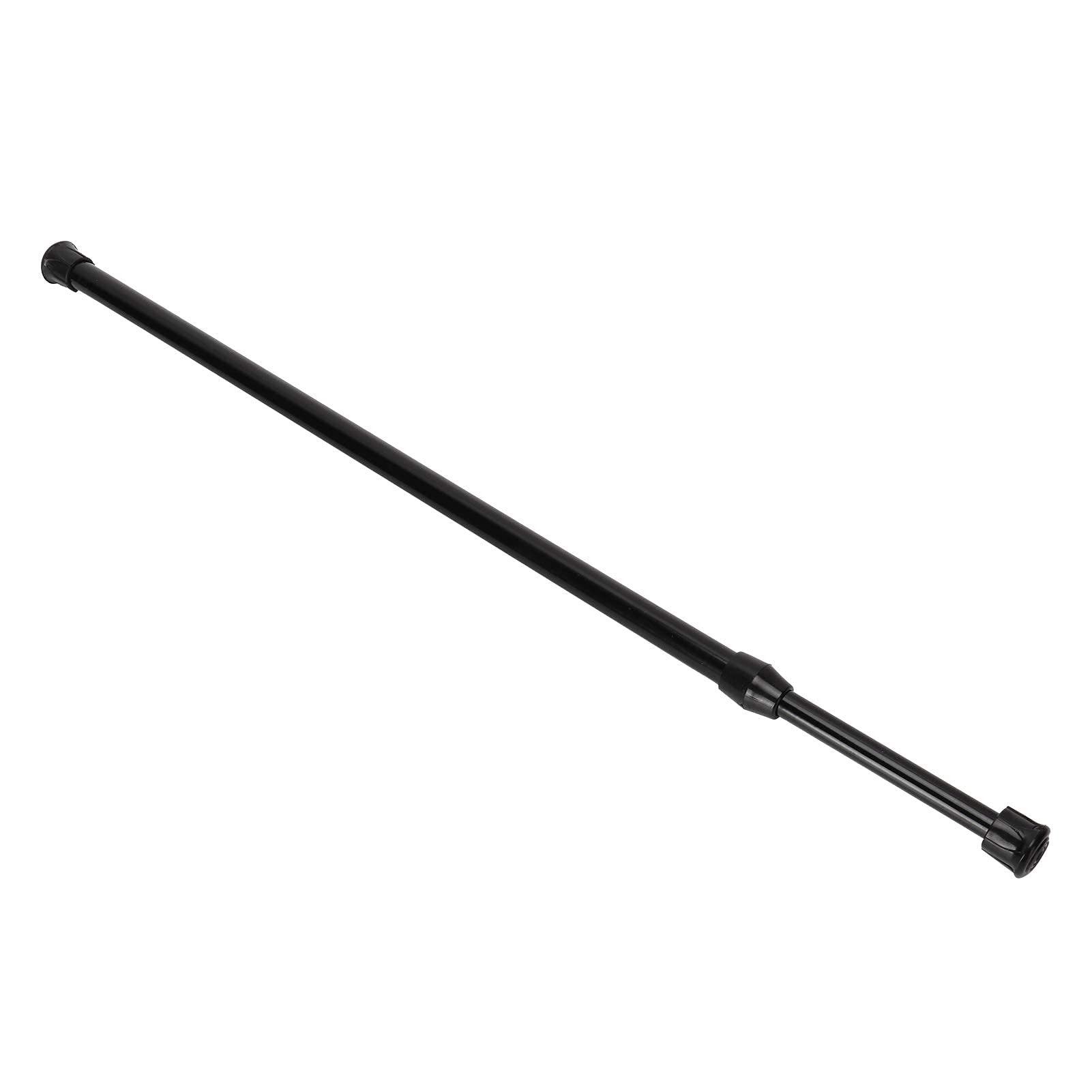 4 Pezzi Bastone per Tende Estensibile, 40-70 cm Bastoni Tende Fissaggio Senza Trapano Bacchette Tende a Molla Asta Telescopica Doccia per Bagno, Cucina, Balcone, Nero