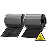 11CM (4.3 Inch) Wide 2 M Long High Temperature Hook and Loop Tape with Resistance Adhesive Nylon Fabric Fastener for Couch Cushions, Guitar Pedal, Cable Management and Crafts Projects