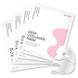 DR. WIK Deep Collagen Gel Mask – Overnight Collagen Face Mask for Pore Minimizing and Firming, Niacinamide for skin radiant, korean skin care facial mask, 38g x 4EA