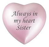 Love to Treasure always in my heart Sister rosa urna per ceneri cremazione
