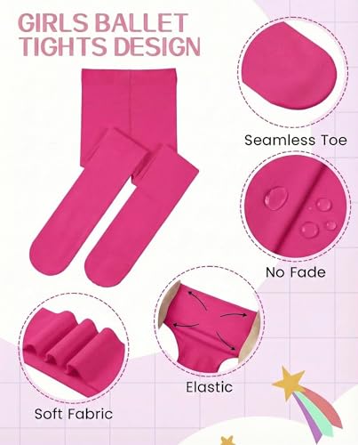 Image of leg elegant Ballet Footed Dance Tights for Toddler and Kids Girls 50D