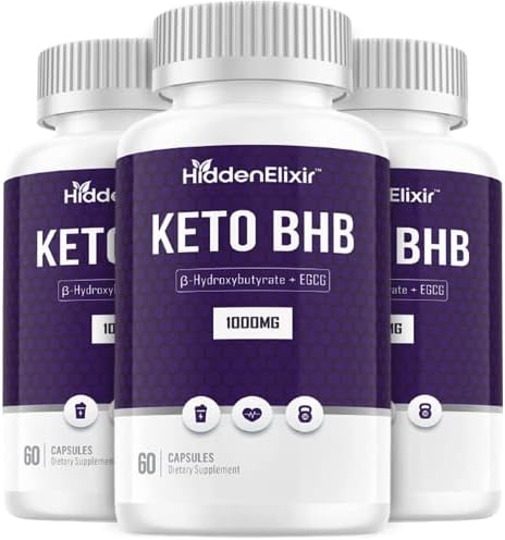 Keto Diet Pills with EGCG - Advanced Weight Management, Energy, and Appetite suppressant- Keto Fast BHB Exogenous Ketones Supplement for Improved Focus and Stamina Boost(3 Pack)