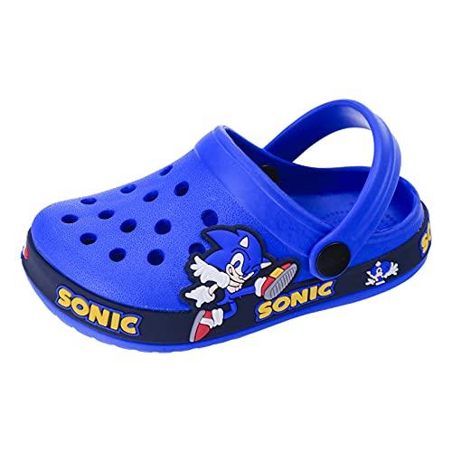 Cartoon Kids Garden Shoes Toddler Clogs Sandals, Slip On Water Shoes For Boys, Children Beach Slipper 11 Little Kid Blue #TOP15