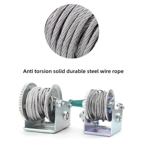 Winche manual portátil para remolque de botes 600lbs miniatura 6