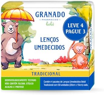 Granado Kit Bebê Lenço, Tradicional, Leve 4 Pague 3