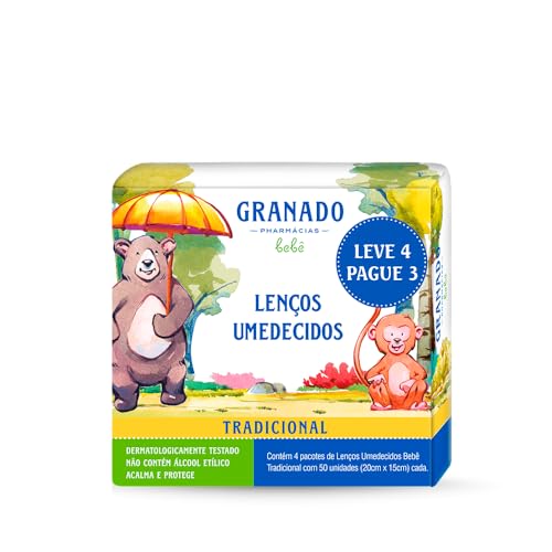 Granado Kit Bebê Lenço, Tradicional, Leve 4 Pague 3