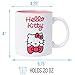 Silver Buffalo Sanrio Hello Kitty and Bow Ceramic Mug, 20 Ounces