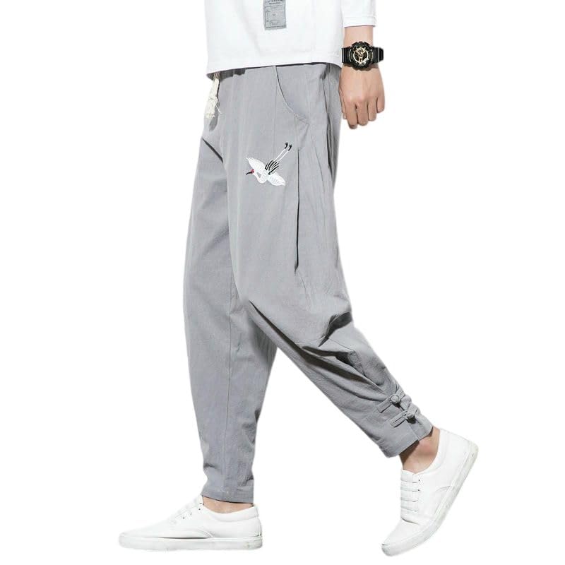 Pantalon sarouel style chinois ample idéal pour le cocooning