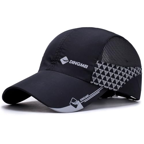 Image of Quick Dry Fit Baseball Cap - Water Repellent Sun Hat for Fishing, Running, Hiking, Golf, Surfing, Sailing, Boating