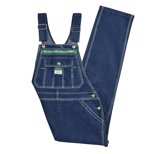 Liberty Womens Washed Denim Bib Overalls, Stonewashed Indigo Blue, Large by Liberty - Image 4