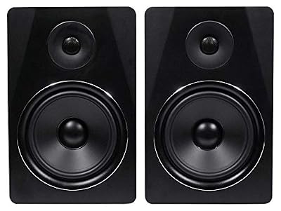 Rockville APM8B 8 inch 2-Way 500W Active/Powered USB Studio Monitor Speakers Pair