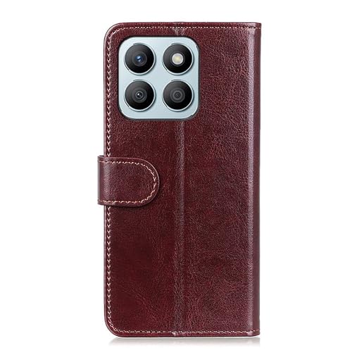 Coque Honor X8b antichoc texture Crazy Horse marron anti-rayures durable