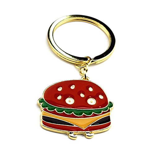 Preisvergleich Produktbild Skyeye 1 Stück Car Hamburger Schlüsselanhänger Anhänger Schlüsselring Schlüssel Anhänger Keychain 7,5 cm Zinklegierung