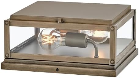 Hinkley Max Small Pier Mount Lantern, Burnished Bronze