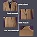 Aprsfn Women's Winter Wool Coats Long Sleeve One Buttoned Pea Coats Notched Lapel Jackets Mid-Length Windproof Overcoat-Camel-XL
