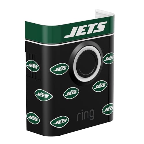 All-New Limited Edition, Official NFL Faceplate for Ring Doorbells - Video Doorbell 3, Video Doorbell 3 Plus, Video Doorbell 4, Battery Doorbell Plus, and Battery Doorbell Pro | New York Jets