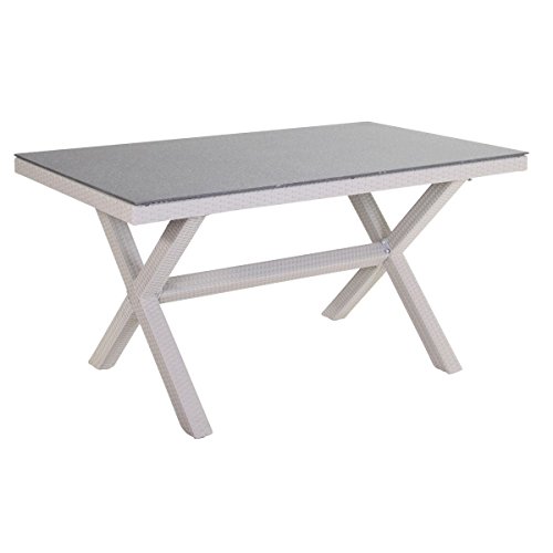 Preisvergleich Produktbild Gartenset Garten Sitzgruppe 7tlg Stapelstuhl Essgruppe Terrasse Tisch Stuhl