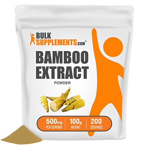 Bulksupplements.com Bamboo Extract Powder - Silica Supplements, From Bamboo Leaf & Stem, Bamboo Powder For Bones - 500Mg Of Bamboo Extract Per Serving, Gluten Free (100 Grams - 3.5 Oz) #TOP19