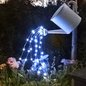 JMEXSUSS 2 Pack 33ft 100 LED Solar Fairy Lights Outdoor Waterproof, Silver Wire White Solar String Lights, 8 Lighting Modes Decoration Solar Christmas Lights for Patio Wedding Party Tree Garden