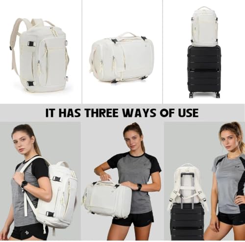 BESMART Travel Duffle Backpack, 12-Pockets Flight Approved Backpack 28L by BESMART - Used condition - Image 5