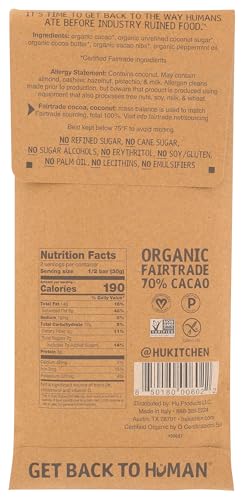 Image of Hu Kitchen, Bar Chocolate Crunchy Mint Organic, 2.1 Ounce