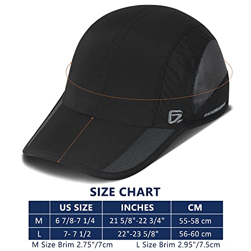 Gadiemkensd Outdoor Running Hat Men's Cooling Upf50+ Womens Baseball Cap Sport Mesh Sun Hat Trucker Dad Hats Quick Dry Breathable Unstructured For Summer Camping Fishing Hiking Improved Black L #TOP4