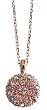 Mariana Guardian Angel Crystal Pendant Necklace, 16" "Flamingo Pink Rose Goldtone 5212 319mr