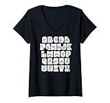 Photo Gallery donna asl segno lingua alfabeto mano grafica ortografia maglietta con collo a v Photo Gallery donna asl segno lingua alfabeto mano grafica ortografia maglietta con collo a v