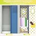 Chuangdi 17 Pcs Locker Organizer and Decorating Kit Back to School Essentials Magnetic Locker Shelf Wallpaper Mirror Whiteboard Dry Erase Marker Rug Locker Accessories for Girls(Yellow)