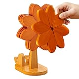 Élégance faite à la main : fabriqués à la main avec dévouement, ces dessous de verre en bois présentent un design distinctif de moulin à vent qui allie fonctionnalité et attrait esthétique. Parfait pour servir des plats chauds lors de repas décontractés ou de fêtes spéciales, ils ajoutent une touche personnelle à votre table et soulignent le charme de votre décoration de table. La finition soignée fait de chaque pièce une petite œuvre d'art.