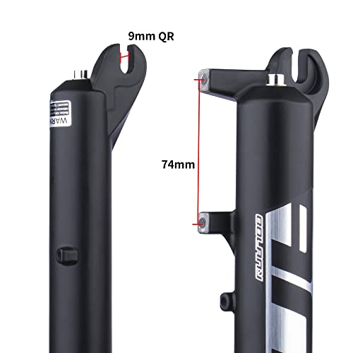 BOLANY Snow Beach Bike Suspension Fork 20 inch 4.0 Tire Fat Bicycle Air Front Fork Travel 120mm
