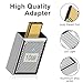 90 Degree USB C to USB A Adapter 10Gbps, USB C Male to USB A Female Adapter 120W, Right Angle USB C to USB Adapter Zinc Alloy Type C Converter for Mac Book,iPad,Samsung Galaxy (3Pack, Silvery)