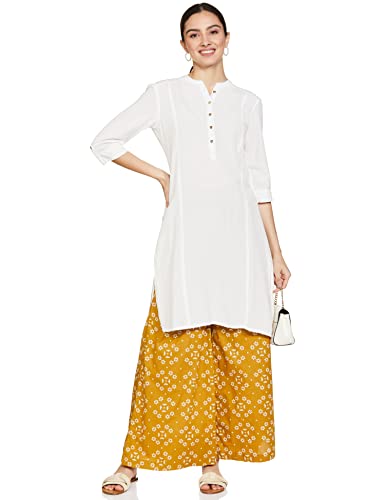 Image of Amazon Brand - Myx Women Loose Mid Rise Palazzo (Available in Plus Sizes)