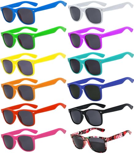 Wholesale of 12 Pack Mixed colored Frame Vintage Smoke Lens Eyeglasses OWL