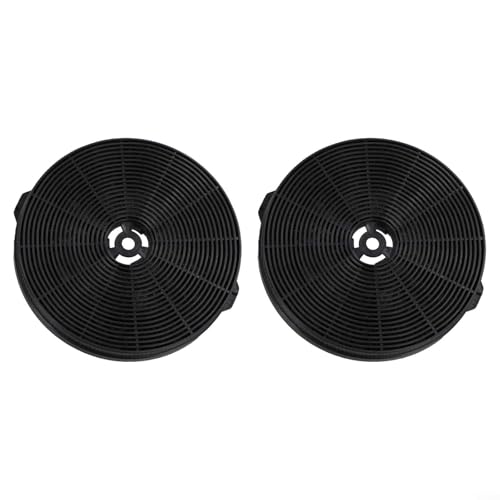 Lot de 2 filtres à charbon actif 175 x 24 mm pour hotte de cuisine, accessoires de rechange pour absorption efficace des odeurs, faciles à installer, filtres à charbon noir pour