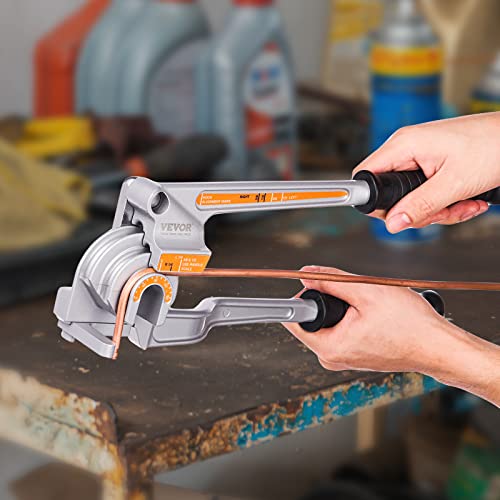 VEVOR Pipe Tube Bender, 1/4", 3/8", 1/2" OD, 3 in 1 Manual Level Tube Bender, 180° Copper Aluminum Pipes Bending Tools for HVAC Air Conditioning - Image 8
