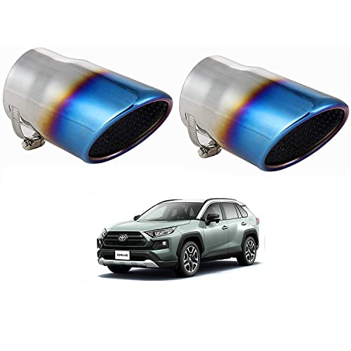 Takelablaze 新型 RAV4 専用 XA50系 マフラーカッター 2個セット チタンカラー