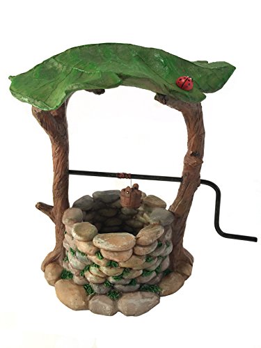 Glitzglam Miniature Wishing Well With Movable Handle And Water Bucket For Garden Gnomes And Fairies -A Fairy Garden Accessory #TOP2