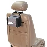 FH Group E-Z Travel Napkin Tissue Dispenser Holder Fits Most Cars, SUVs, Trucks, and Vans Gray