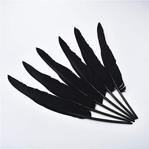Zamihalaa 200Pcs/Lot Turkey Feathers Duck Pointer Wing Feathers for Crafts (30-35CM 12-14") Pheasant Feathers for Jewelry Making
