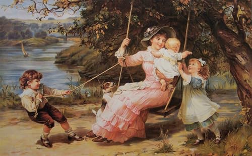 Lienzo l'Altalena di Federico 60x90cm pintura clásica para regalo exclusivo