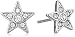 Fossil Star Stud Earrings