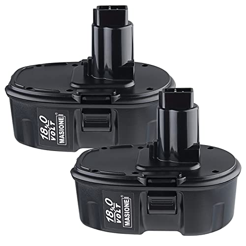 Masione 2Pack 3.6Ah Batteries Replacement for Dewalt 18V Battery DC9098 DC9099 DC9096 DW9095 DE9095 DC9099 DE9039 DE9096 DE9098 DW9096 DW9098 DE9503