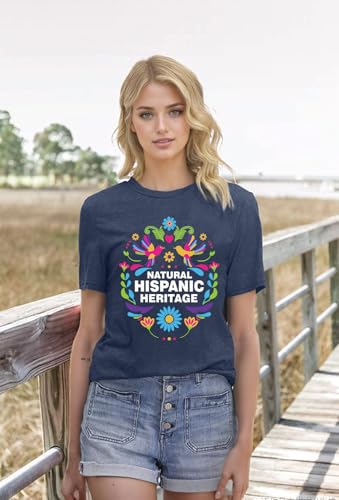 National Hispanic Heritage Month T-Shirt All Latino Strong Woman Latino Culture Celebration Shirts2